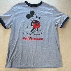 Disney Mickey Mouse Vintage Graphic T-Shirt 80s Size XL Disney World